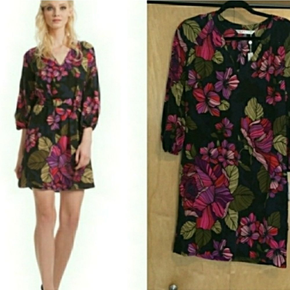 Trina Turk Shirley Floral silk Dress - Picture 3 of 5